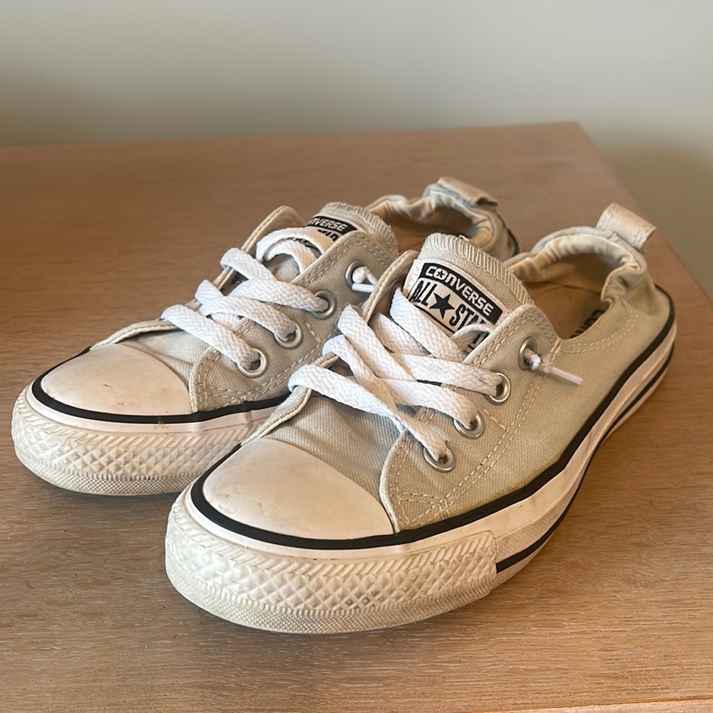 Converse slip on sneakers. Chuck Taylor slip on in cloud gray